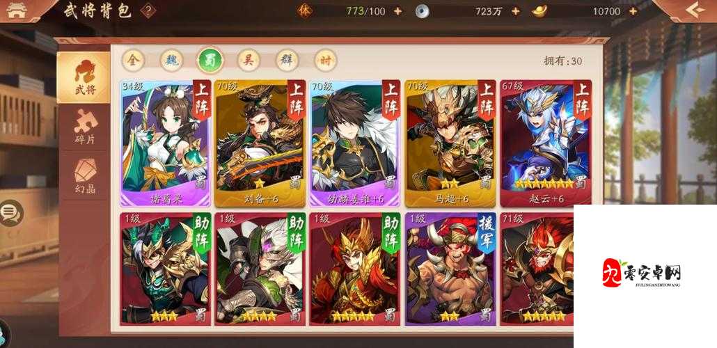 少年三国志2平民蜀国最强阵容搭配攻略,资源管理的艺术