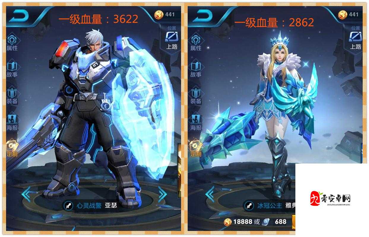 王者荣耀一级血量王者,究竟花落谁家?