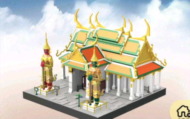 我爱拼模型,玉佛寺大门攻略 —— 玉佛寺大门图文详解